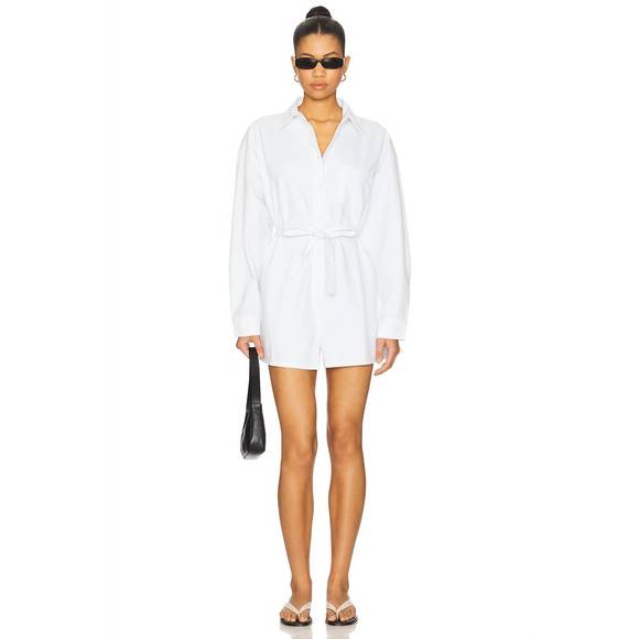 NEW PISTOLA vance romper in vivid white